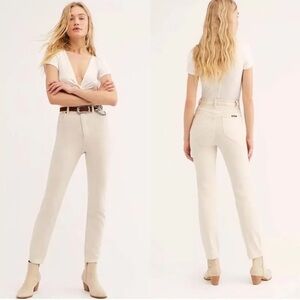 Rolla’s Duster jeans- size 27 - cream - high rise slim